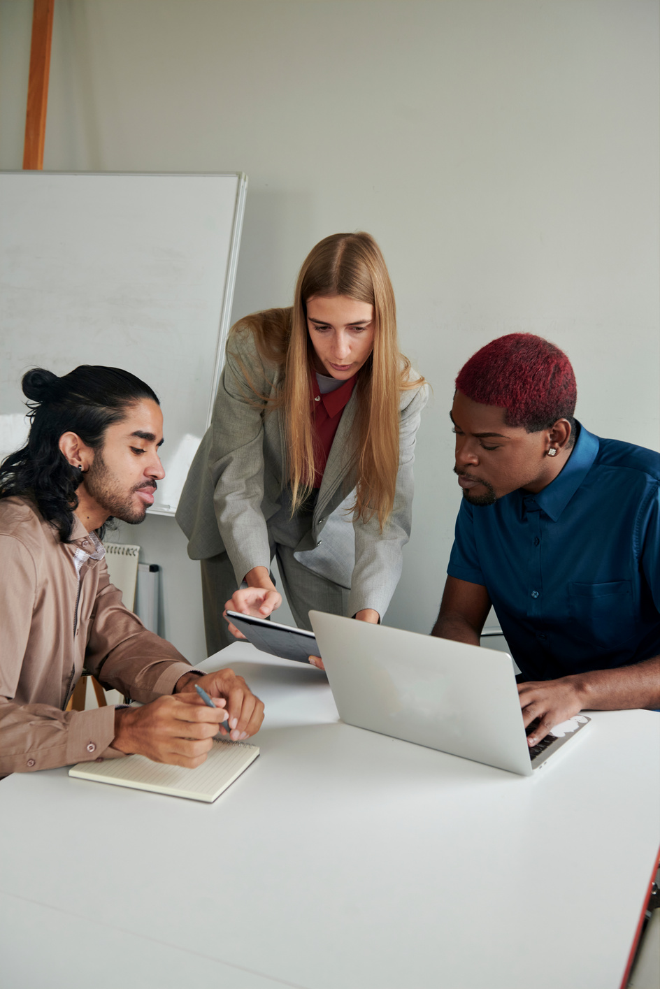 Businesswoman Leading a Meeting